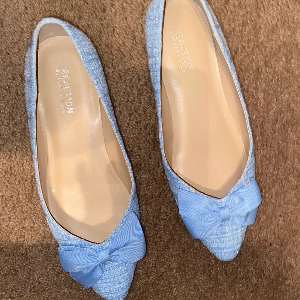 Kenneth Cole Reaction Women's Blue Bow Flats✨